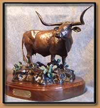 "The Pride of Texas" Texas Longhorn Cow